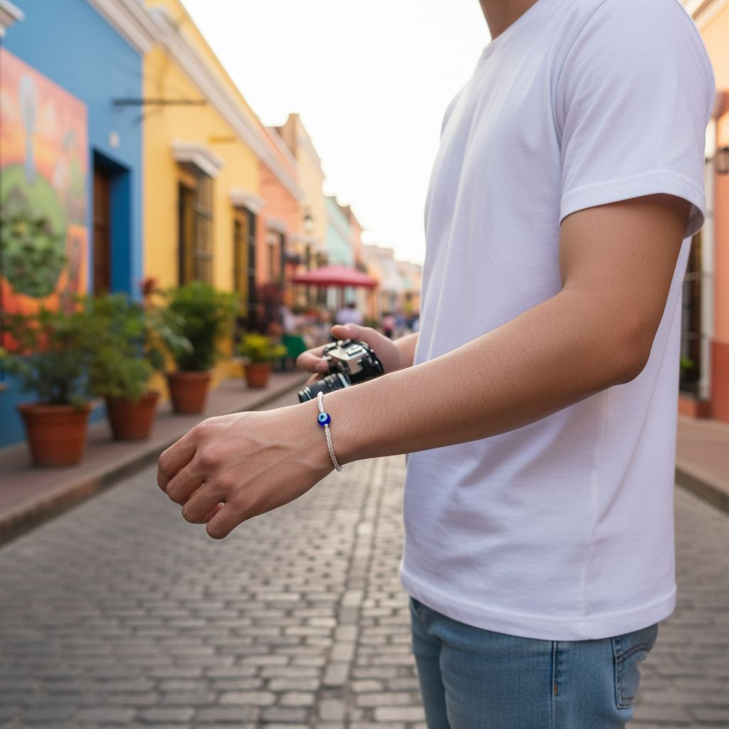 EVIL EYE MENS BRACELET